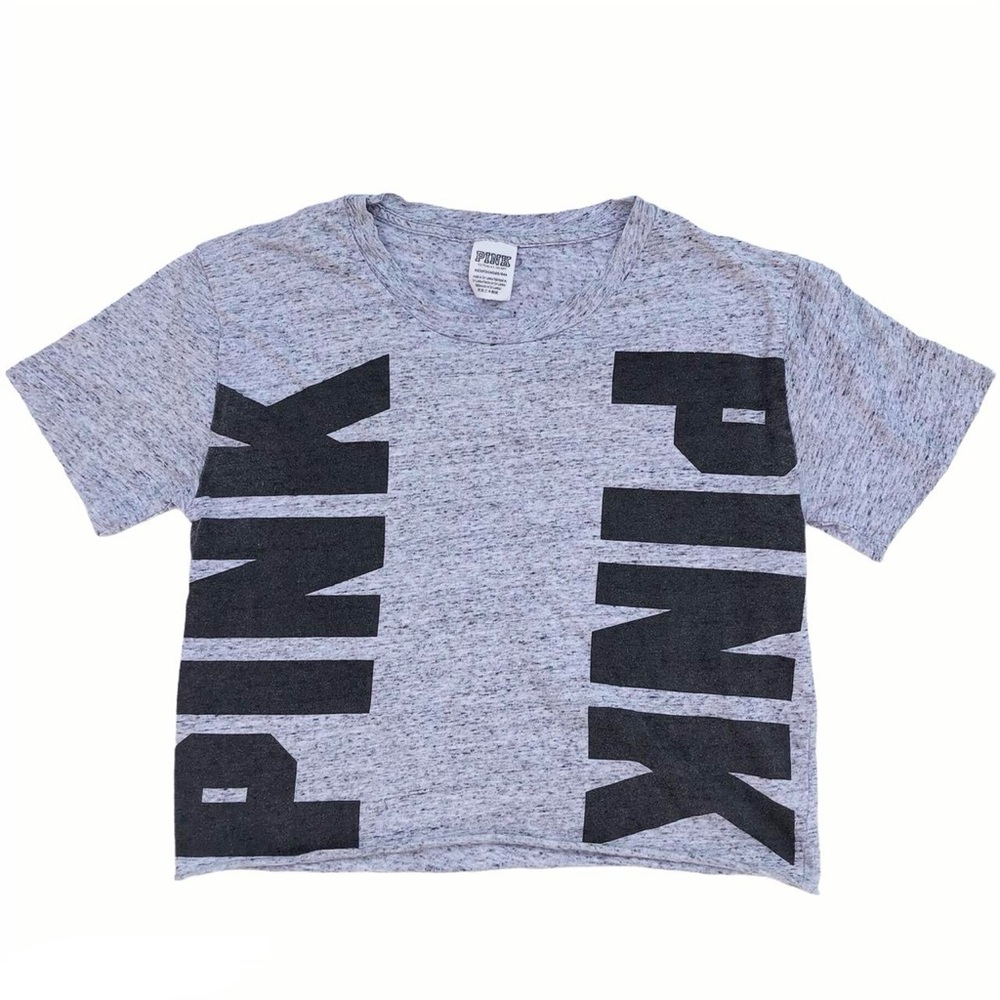 Victoria’s Secret PINK Grey Crop Top